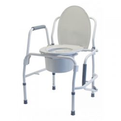 Lumex Silver Collection Steel Drop Arm 3-in-1 Commode