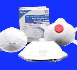 1571 Dukal N95 Respirator And Surgical Mask White Cone