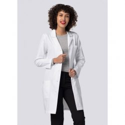 804 36" Women's Slim-Fit Lab Coat White