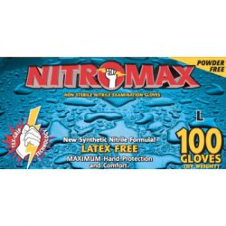 NitroMax Powder-Free Nitrile Exam Gloves