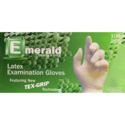 Emerald Powder-Free Latex Exam Gloves